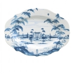 Country Estate Blue Delft Serving Platter 15\ Length x 11\ Width
